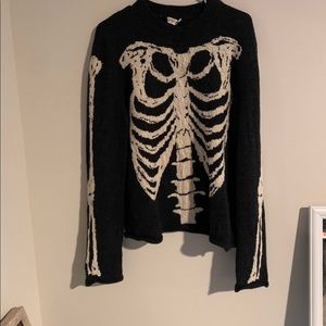 ysl skeleton sweater